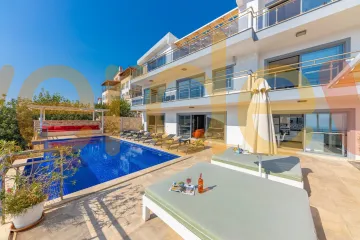 Exclusive Villa Kaputaş with Sea View in Kalkan Akbel District | Rental Villa with 6 Bedrooms, Capacity for 12 People